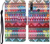 Voor Huawei P40 lite E Gekleurde Tekening Patroon Horizontale Flip Leren Case met Houder & Kaartsleuven & Portemonnee & Lanyard (Tribal Etnische Stijl)