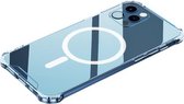 R-JUST All-inclusive doorzichtige TPU-airbag schokbestendige Magsafe-hoes voor iPhone 12/12 Pro