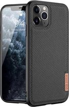 DUX DUCIS Fino-serie PU + TPU beschermhoes voor iPhone 11 Pro (zwart)