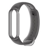 Voor Xiaomi Mi Band 6 (CA8856) Siliconen doorschijnende vervangende band Horlogeband (zwart)