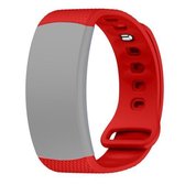 Voor Samsung Gear Fit2 Pro siliconen vervangende horlogeband, maat: S (rood)