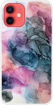 Marmeren patroon schokbestendige TPU beschermhoes voor iPhone 11 (abstract veelkleurig)