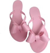 Effen kleur sandalen Strand-slippers, maat: 37 (roze)