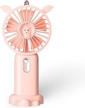 N12 Office Desktop USB Handheld Miniventilator, Diameter ventilator: 4000 MAH (Teenage Powder)