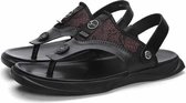 Comfortabele en ademende casual strandschoenen voor heren met twee kledingstukken (kleur: zwart, maat: 39)