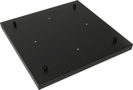 Calex plafondkap 4 snoeren 40 cm - zwart vierkant | bol.com