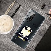 Voor Xiaomi Mi 10T Pro Gekleurde tekening Clear TPU beschermhoesjes (Penguin)