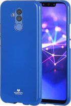 GOOSPERY PEARL JELLY TPU Anti-fall en Scratch Case voor Huawei Mate 20 Lite (blauw)