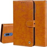 Voor Huawei Mate 10 Lite & Nova 2i Zakelijke Stijl Olie Wax Textuur Horizontale Flip Leren Case met Houder & Kaartsleuven & Portemonnee (Bruin)