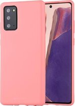 Voor Samsung Galaxy Note20 GOOSPERY ZACHT GEVOEL Vloeibaar TPU Valbestendig Soft Case (roze)