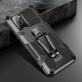 Voor Samsung Galaxy A71 5G Armor Warrior schokbestendige pc + TPU beschermhoes (zwart)