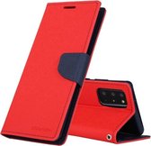 Voor Samsung Galaxy Note20 Ultra GOOSPERY FANCY DAGBOEK Horizontale Flip PU lederen tas met houder & kaartsleuven & portemonnee (rood)