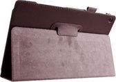 Litchi Texture Horizontale Flip Leren Case met Houder voor Asus ZenPad 10 Z300C (Bruin)