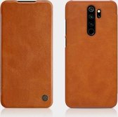 Voor Xiaomi Redmi Note 8 Pro NILLKIN QIN Series Crazy Horse Texture Horizontale Flip lederen tas, met kaartsleuf (bruin)