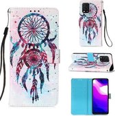 Voor Xiaomi Mi 10 Lite 5G 3D Schilderen Horizontale Flip Leren Case met Houder & Kaartsleuf & Lanyard (Kleurrijke Windgong)
