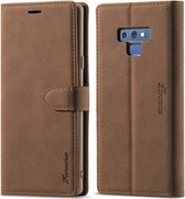 Voor Samsung Galaxy Note 9 Forwenw F1 Serie Mat Sterk Magnetisme Horizontale Flip Leren Case met Houder & Kaartsleuven & Portemonnee & Fotolijst (Bruin)