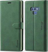 Voor Samsung Galaxy Note 9 Forwenw F1 Serie Mat Sterk Magnetisme Horizontale Flip Leren Case met Houder & Kaartsleuven & Portemonnee & Fotolijst (Groen)