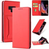 Voor Samsung Galaxy Note9 Sterk magnetisme Vloeibaar gevoel Horizontale flip lederen tas met houder & kaartsleuven & portemonnee (rood)