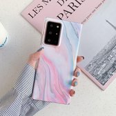 Voor Samsung Galaxy A71 Laser Marble Pattern TPU beschermhoes (Pink Floating Cloud)