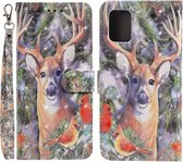 Voor Samsung Galaxy A41 3D Schilderen Patroon Gekleurde Tekening Horizontale Flip PU Lederen Case met Houder & Kaartsleuven & Portemonnee (Elk)