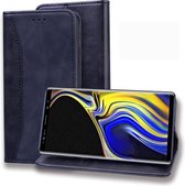 Voor Samsung Galaxy Note 9 Business Stitching Horizontale flip lederen tas met dubbele vouw & beugel & kaartsleuven & fotolijst & portemonnee (zwart)