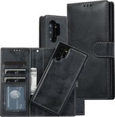 Voor Samsung Galaxy Note10 + Retro 2 in 1 afneembare magnetische horizontale flip TPU + PU lederen tas met houder & kaartsleuven & fotolijst & portemonnee (zwart)