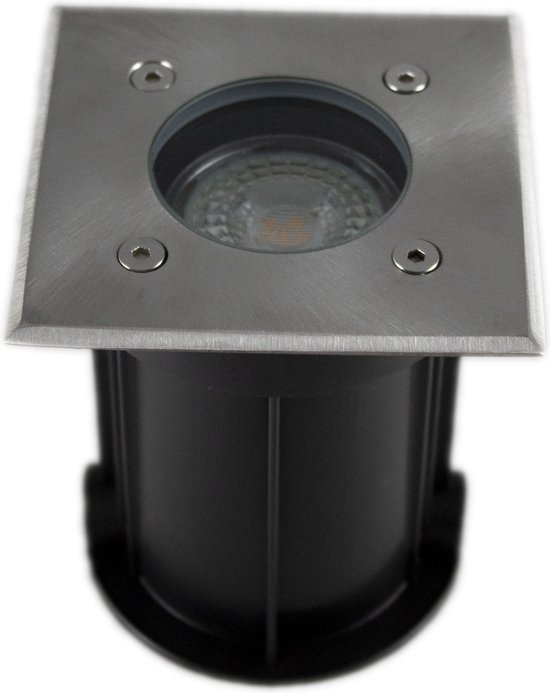 LED's Light Inbouw Grondspot Vierkant - Voor oprit & Tuin - Voor alle weersomstandigheden - 1 grondspot