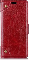 Mobigear Ranch Bookcase Hoesje - Geschikt voor Samsung Galaxy S10 - Rood