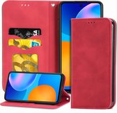 Voor Huawei P smart 2021 Retro Skin Feel Business Magnetisch horizontaal Flip lederen hoesje (rood)