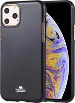 GOOSPERY JELLY TPU schokbestendig en krasvast hoesje voor iPhone 11 Pro Max (zwart)