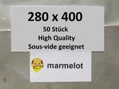 Marmelot Sacs Sous Vide 28x40 cm 50 pièces avec Microstructure pour toutes Marques Marmelot Vide