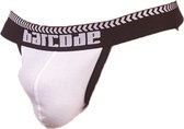 Barcode Berlin Kavan Jockstrap White-Black - MAAT L - Heren Ondergoed - Jockstrap voor Man - Mannen Jock