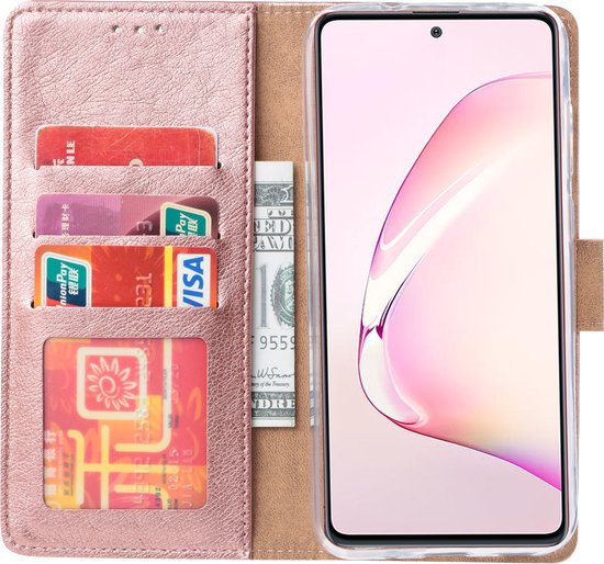 Étui Portefeuille pour Samsung Galaxy A41 - Or Rose