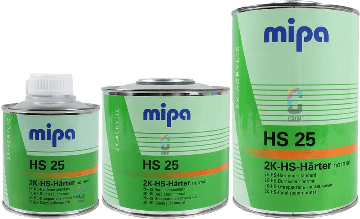 MIPA 2K Universele High Solid HS Verharder - HS25 Standaard - 2,5 liter