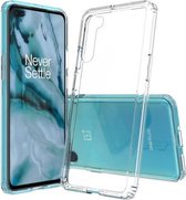 Voor OnePlus Nord Krasbestendig TPU + Acryl beschermhoes (transparant)