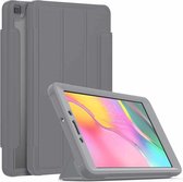 Voor Samsung Galaxy Tab A 8.0 (2019) T290 / T295 Acryl + TPU Horizontale Flip Smart Leather Case met Drie-vouwbare houder & Pennensleuf & Wake-up / Sleep-functie (grijs)