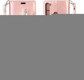 Voor Geschikt voor Xiaomi Redmi Note 8 Multifunctionele Rits Horizontale Flip Leren Case met Houder & Portemonnee & 9 Kaartsleuven & Lanyard (Rose Goud)