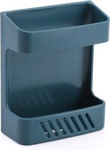 8 STKS Wandgemonteerde afstandsbediening Opbergdoos Huishoudelijk multifunctioneel rek (blauw)