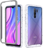 Voor Xiaomi Redmi 9 schokbestendige sterrenhemel PC + TPU beschermhoes (wit)