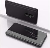 Voor Geschikt voor Xiaomi Redmi 9 vergulde spiegel horizontale flip lederen tas met houder (zwart)