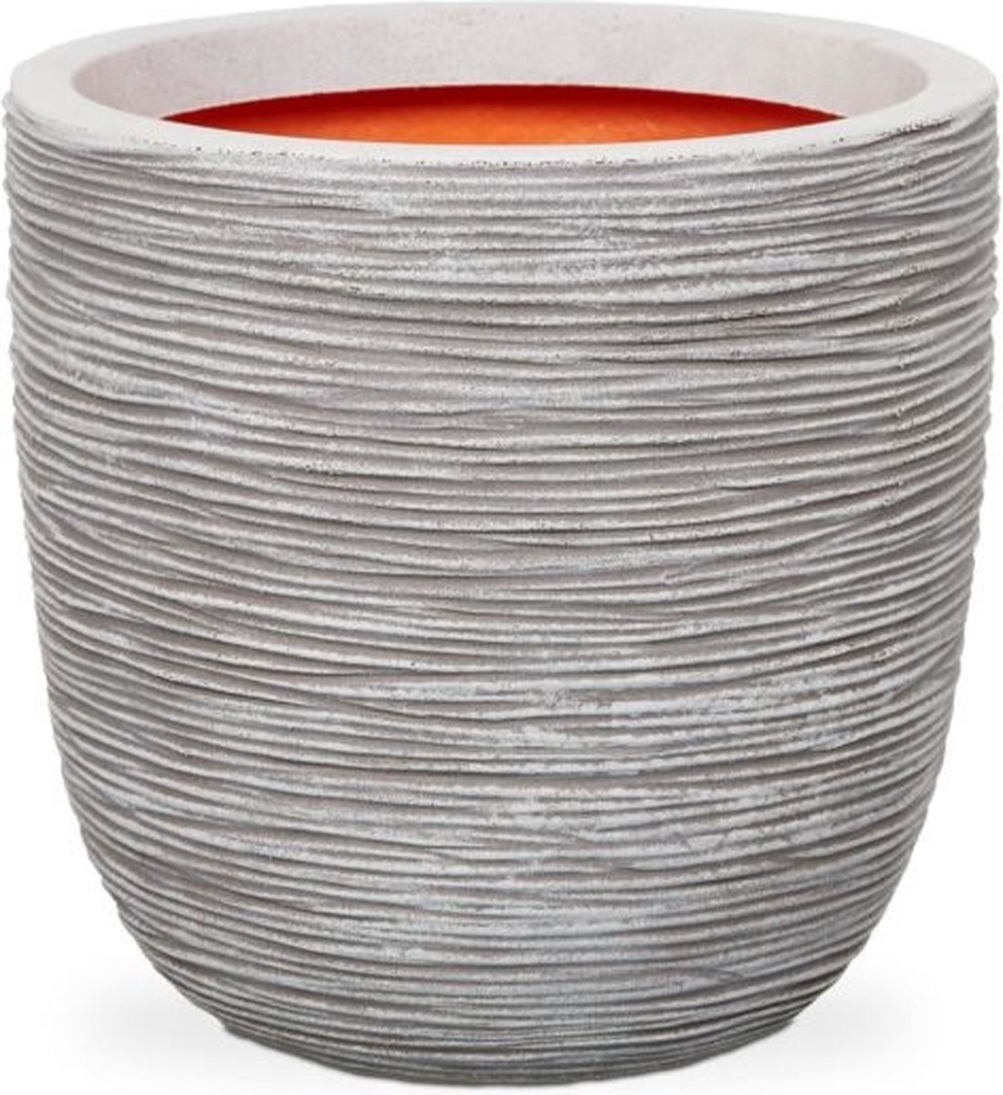 Capi Europe Flower Pot bowl Rib NL - 35x34 - Ivory