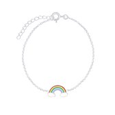 Zilveren kinderarmband regenboog | armband | armbandje Meisje Zilver | Zilverana | Sterling 925 Silver
