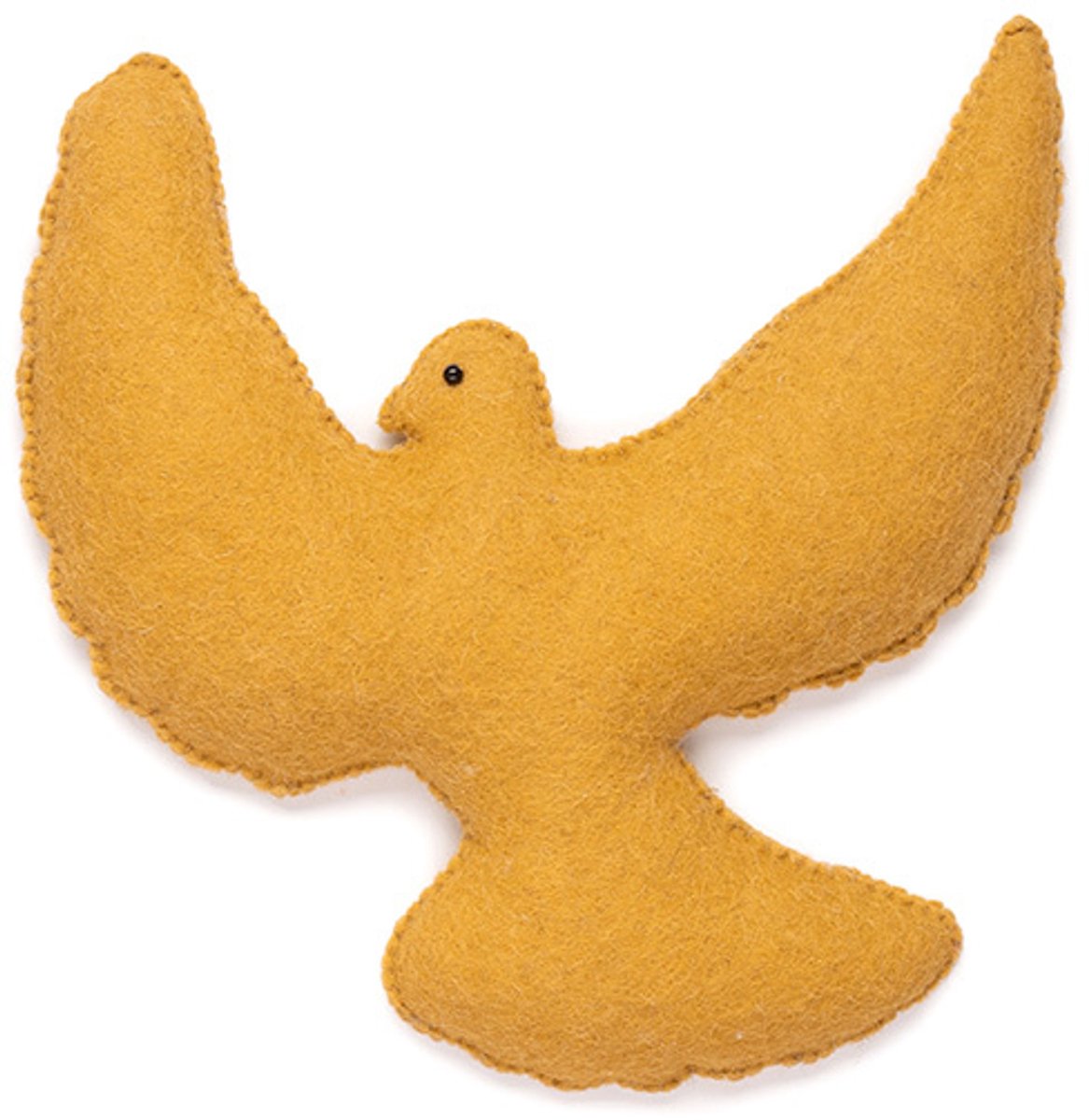 KidsDepot Wanddecoratie Vilten Vogel Kikki - Oker