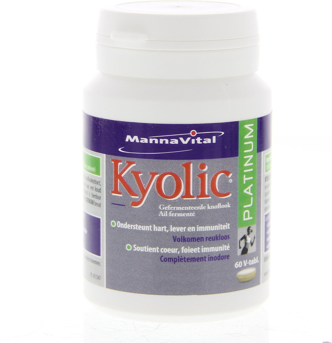 Goedkoopste Mannavital - Kyolic Platinum capsules bio 60 pcs. - Met 1g gefermenteerde look - 60 handige capsules