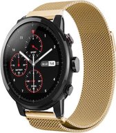 Milanees Smartwatch bandje - Geschikt voor  Xiaomi Amazfit Stratos Milanese band - goud - Horlogeband / Polsband / Armband