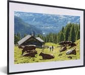 Ferme dans les montagnes d'Autriche 30x20 cm - petite