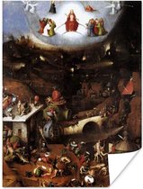 Poster The last judgement - schilderij van Jheronimus Bosch - 120x160 cm XXL