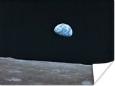 L'espace et la terre de la lune 80x60 cm