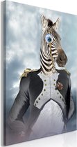 Schilderij - Baron Zebra-80x120