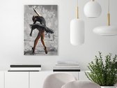 Doe-het-zelf op canvas schilderen - Ballerina Pose-40x60